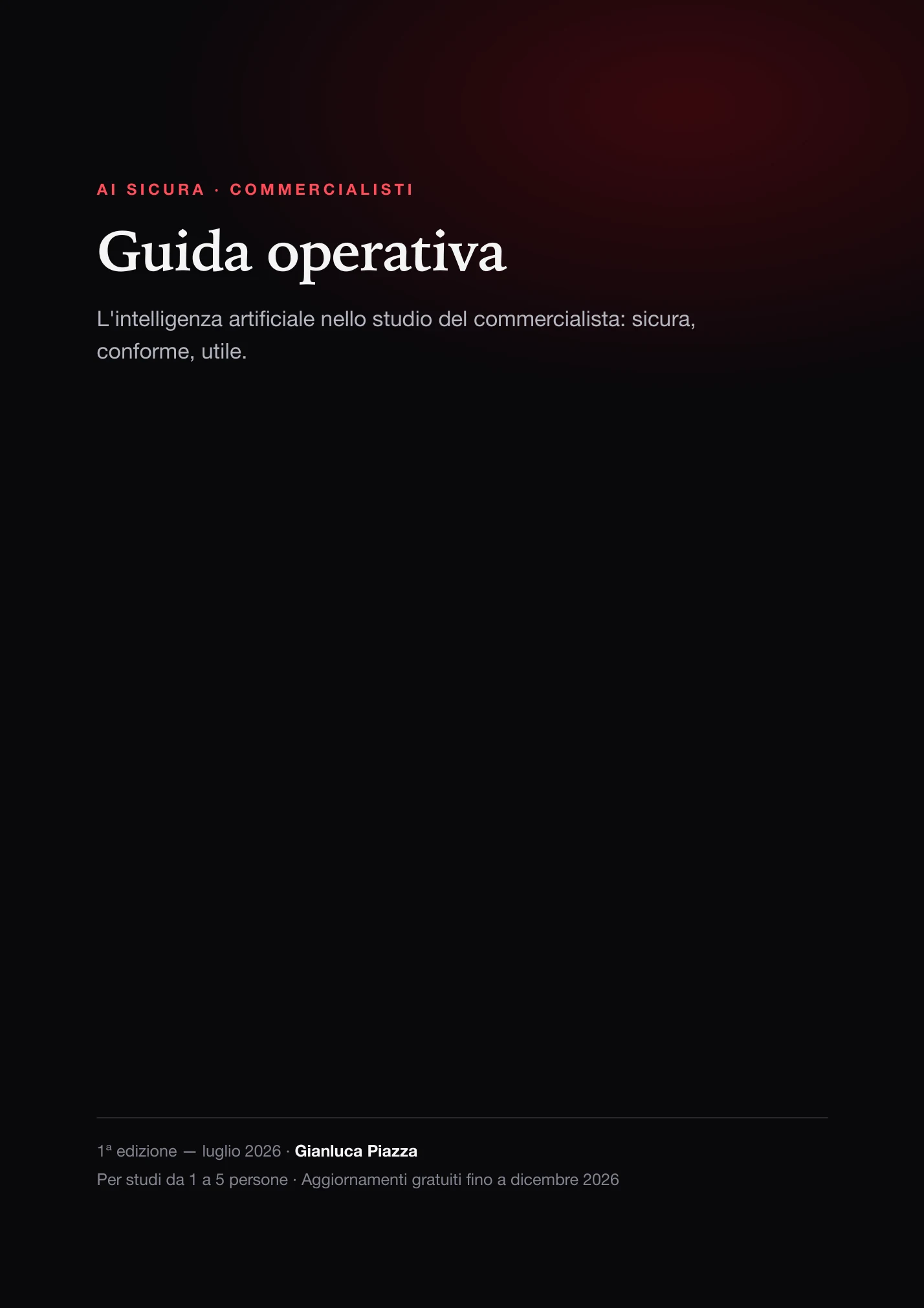 Copertina della Guida operativa